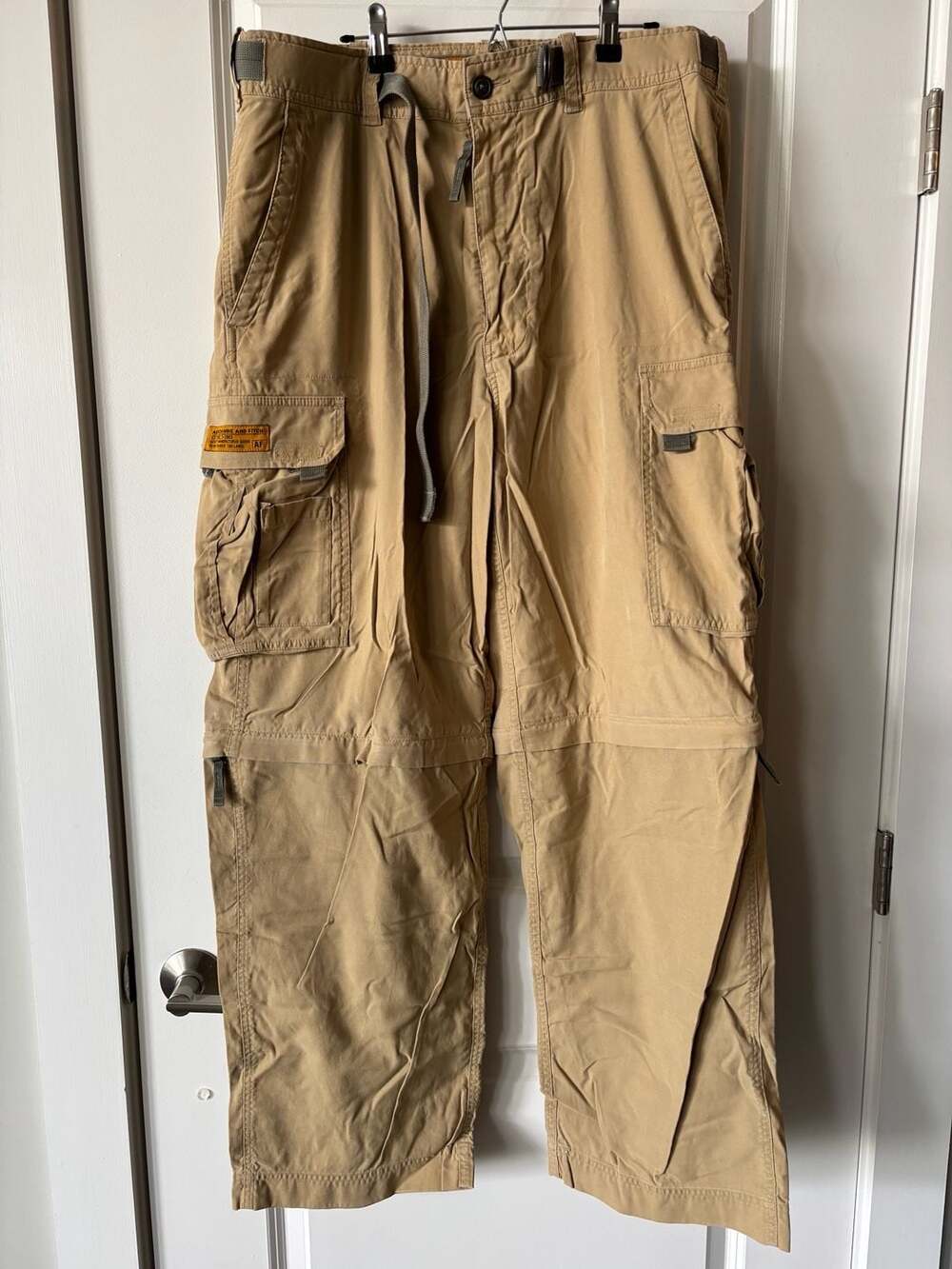 Abercrombie & Fitch Vintage Paratrooper Convertible Cargo Pants Size L (2002)